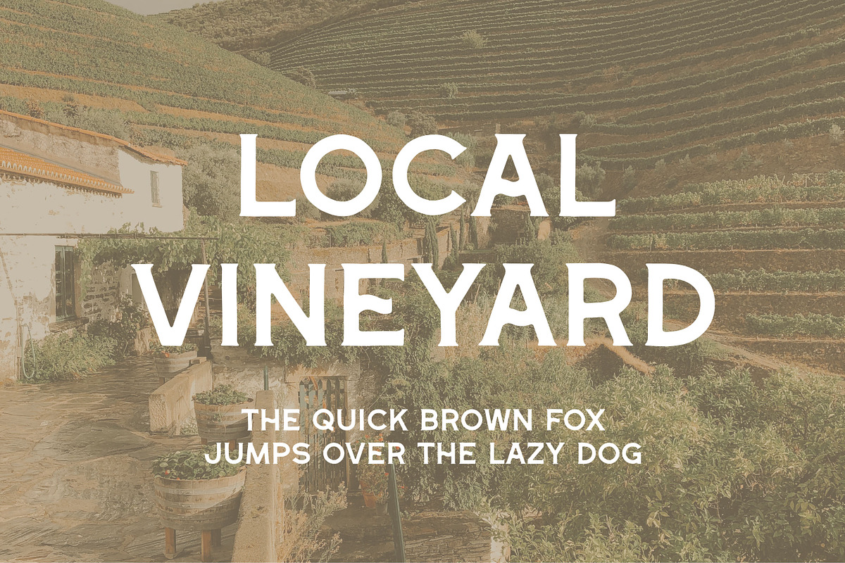 Local Vineyard Font, a Font by olinevod (Photo 1 of 3)