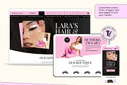 Wix Salon Website Template Theme, a Wix Template by Template Twist Shop (Thumbnail 8 of 10)