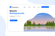 Flat River Background Vectors, a Duotone Icon by Brickclay (Thumbnail 4 of 10)