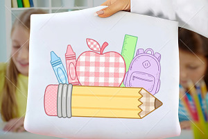 Preppy Back To School PNG, a Seasonal Illustration by Canvas Craft