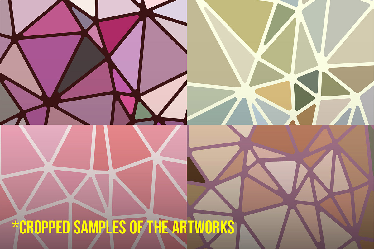 Triangle Mesh Textures Pack, a Texture Graphic by fukomoku (Photo 9 of 9)