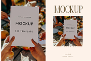Summer Dinner 5x7 Card Mockup PSD, a Mockup by PhoebeCreates (Thumbnail 2 of 8)