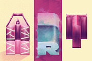 Eazy 3D Lettering Builder Procreate, a Brush Add-On by Shoutbam (Thumbnail 5 of 6)
