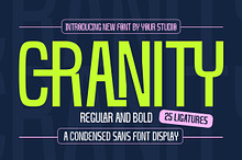 Cranity - Condensed Sans Serif Displ