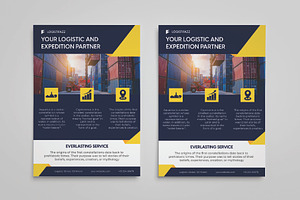 Sale Logistic flyer design template, a Flyer Template by Workhu