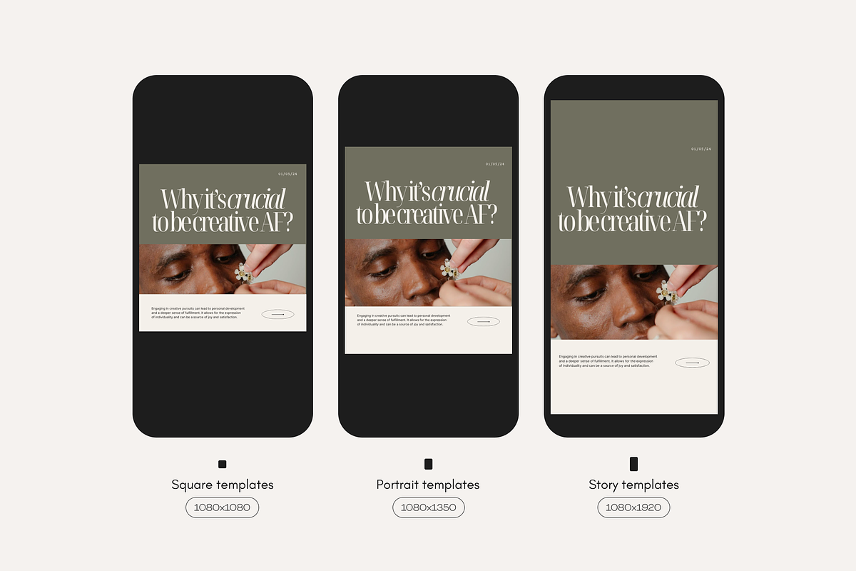 Minimalistic Instagram – Canva, a Social Media Template by Karisma Studio (Photo 6 of 10)