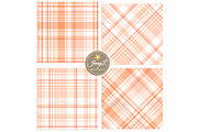 Peach Plaid Digital Papers, Pastel, a Pattern Graphic by JennyL Designs (Thumbnail 3 of 8)