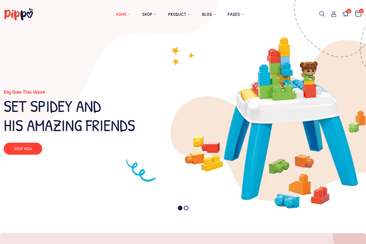Kids Toys Store WooCommerce WP Theme, a WordPress Template by UInstrument (Photo 1 of 8)