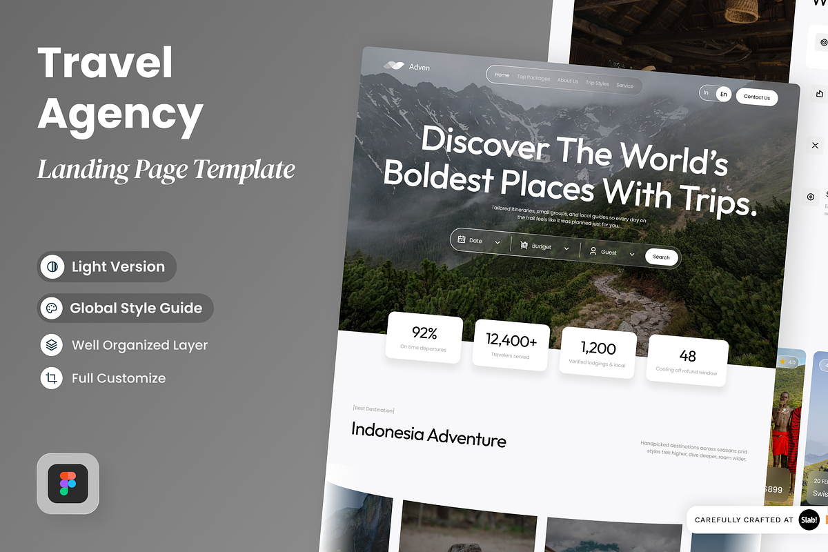 Adven -Adventure Travel Landing Page
