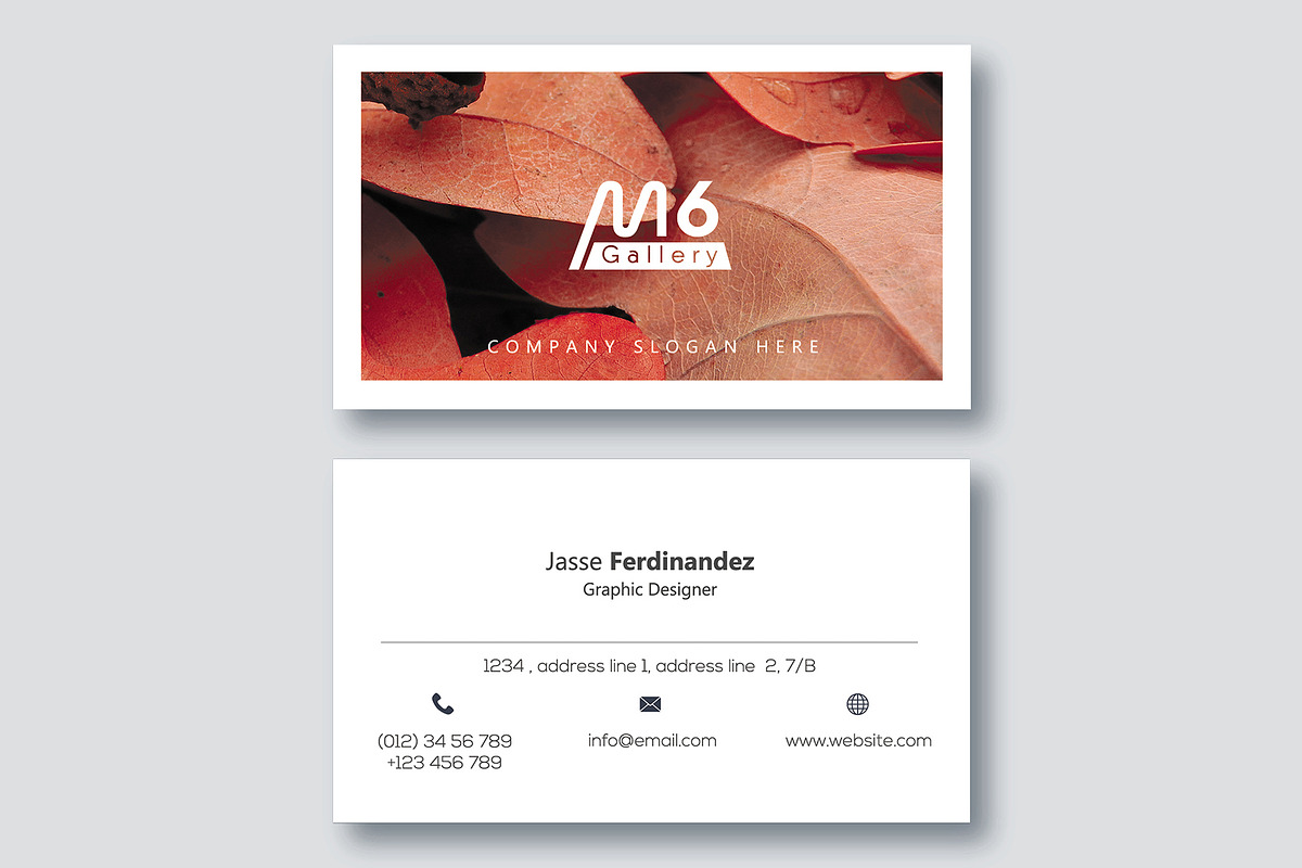 Nature Business Card Template- S44, a Business Card Template by M6 Gallery (Photo 3 of 5)
