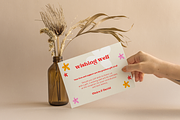 Retro Colorful Floral Wedding Bundle, an Invitation Template by StudioVonBraitenberg (Thumbnail 4 of 13)
