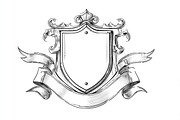 Hand-Drawn Heraldic Shield and Ribbo, an Object Graphic by BIPLOB EXPERT (Thumbnail 5 of 8)