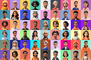 125 Animoji Style Avatars, a Characters & Person 3D Model by Digital Blood (Thumbnail 9 of 14)
