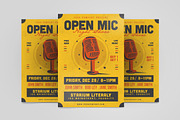 Modern Open Mic Night Show Flyer, a Flyer Template by Tokosatsu (Thumbnail 4 of 4)