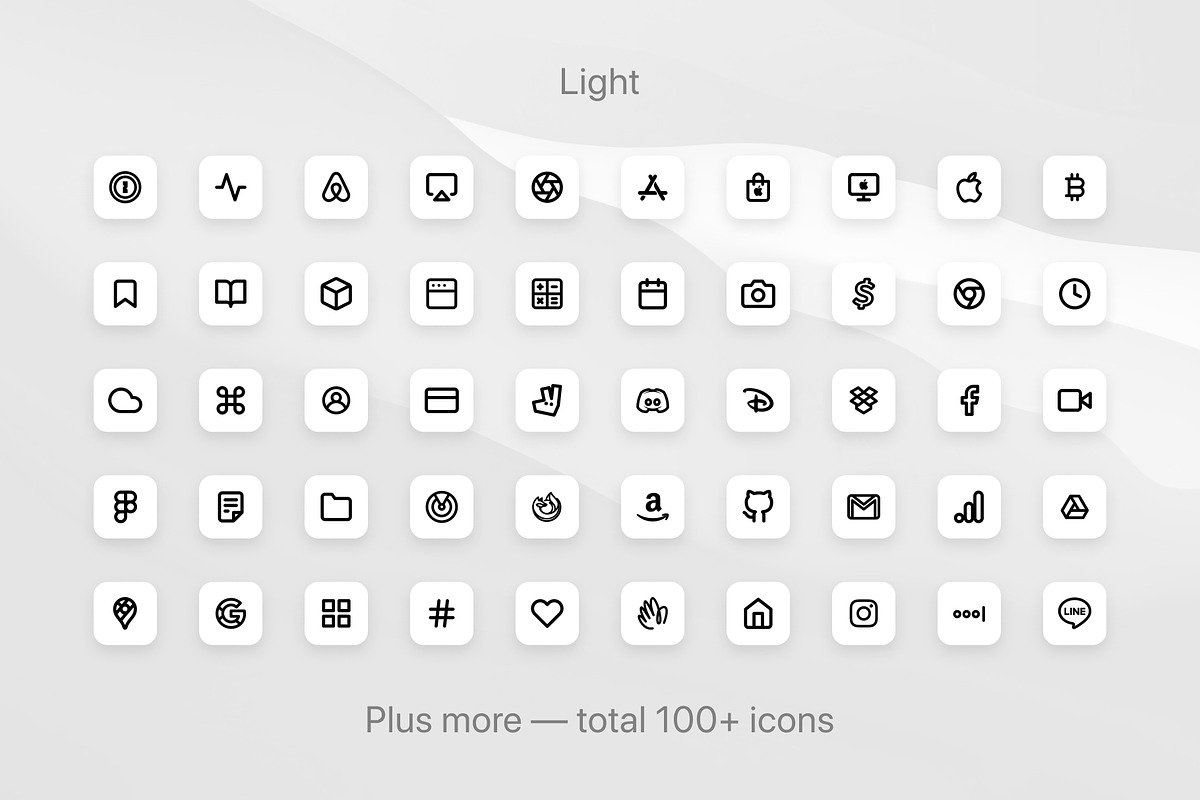 iOS 14 Minimalist Icon Pack, an Outline Icon by Yung (Photo 5 of 6)