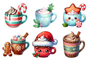 Cute Christmas Hot Cocoa Cup Clipart, an Illustration by Daily.Designs (Thumbnail 2 of 5)