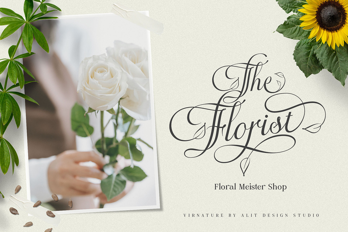 The Virnature Nature Script, a Script Font by alit design (Photo 10 of 18)