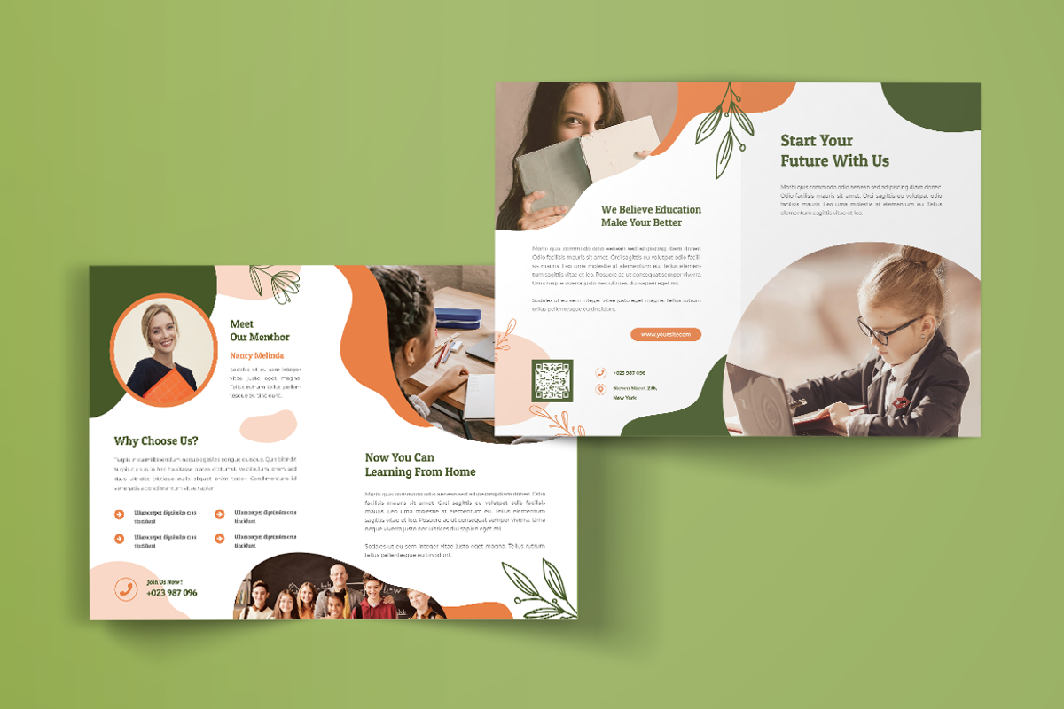 Education Bifold Brochure, a Brochure Template by Rahardi Creative (Photo 2 of 5)