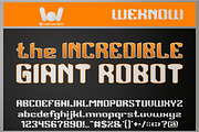 Bomberman font, a Font by weknow (Thumbnail 3 of 9)