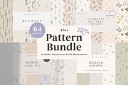 4 in 1 Pattern Bundle - 64 Patterns, a Pattern Graphic by Emilie Cliche (Thumbnail 1 of 34)