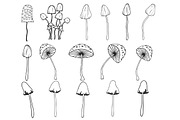 Mushrooms Set 3 Procreate Brush, a Brush Add-On by Disasterology Ink (Thumbnail 10 of 10)