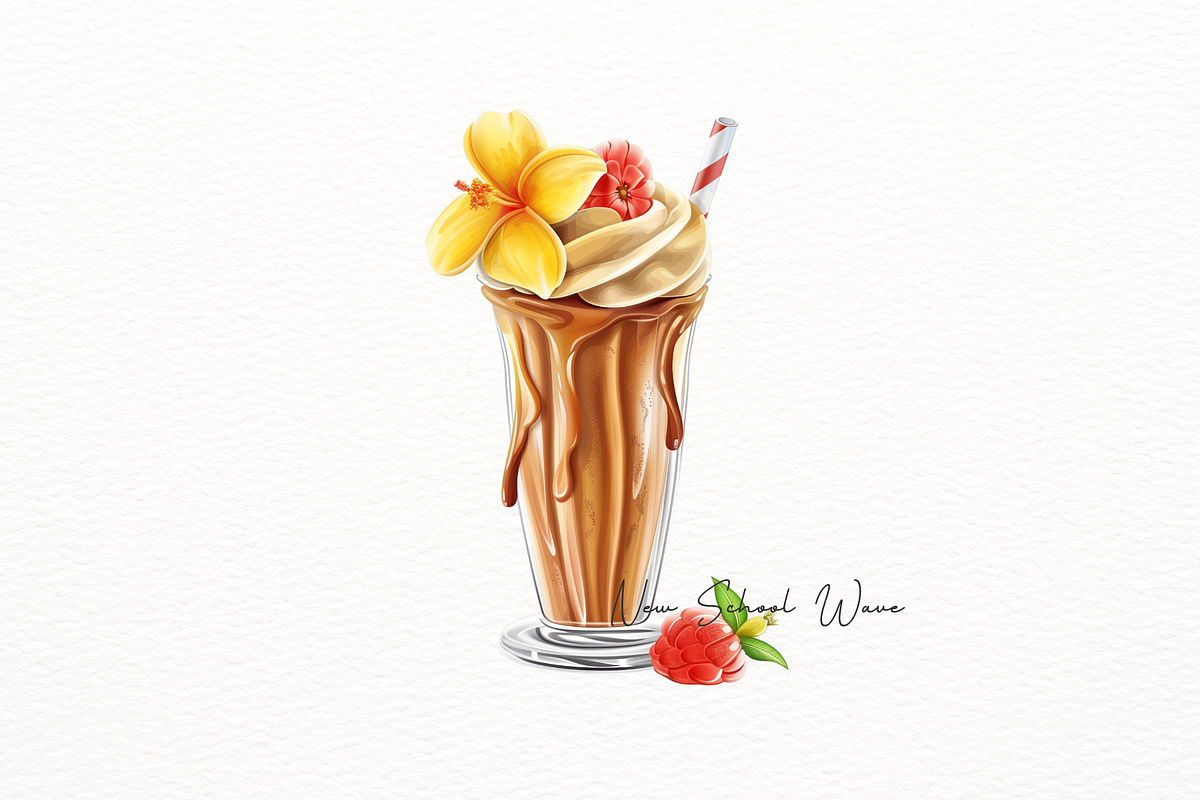 Hyperrealistic Watercolor Drinks, a Food Illustration by New-School-Wave (Photo 5 of 7)