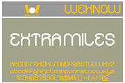 Extra Miles font, a Font by weknow (Thumbnail 1 of 8)