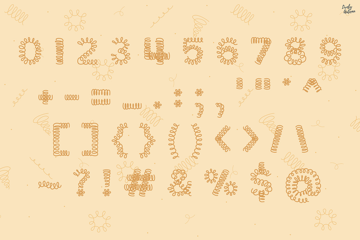 Twist n Whirl | Playful Display Font, a Handwritten Font by LivelyAutumn11.11 (Photo 3 of 5)