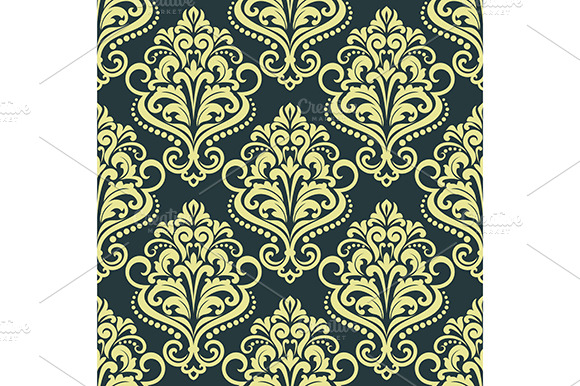 Floral Yellow Seamless Pattern