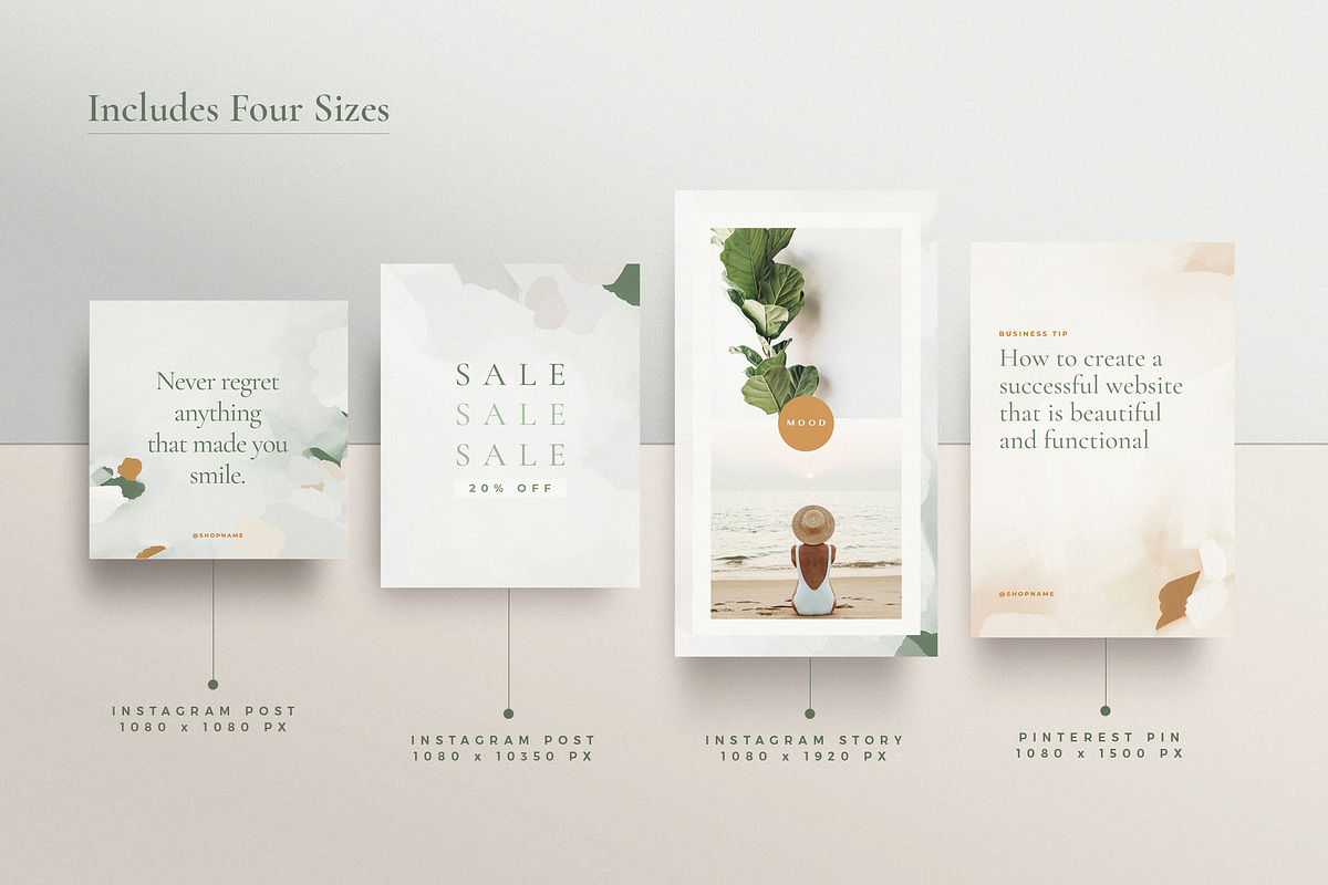 Canva Instagram Templates, a Social Media Template by Basia Stryjecka (Photo 6 of 13)