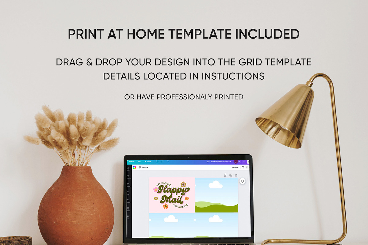 Retro Groovy Thank You Card Canva, a Business Card Template by Summit Avenue (Photo 6 of 7)