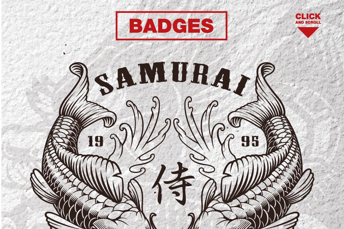 Samurai Design Bundle, an Illustration by Harry Kasyanov (Photo 2 of 8)