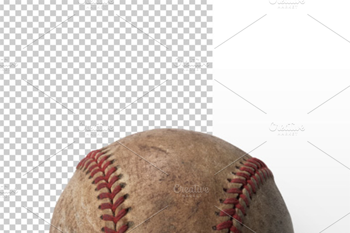 4 Baseball Items Isolated preview 2