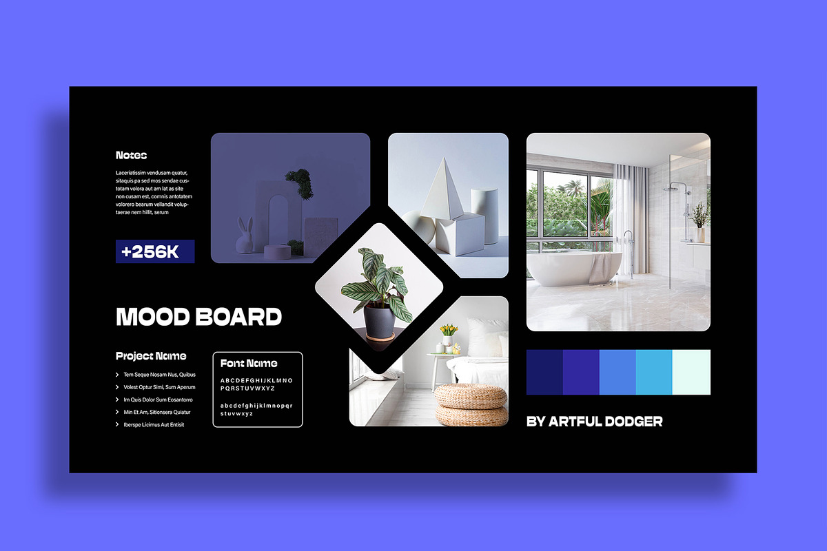 Minimalist Branding Mood Board, an UI Kit Template by MightyDesign (Photo 5 of 8)