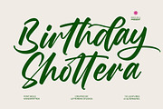 Birthday Shottera Bold Handwritten, a Script Font by Letterena Studios Script (Thumbnail 1 of 20)