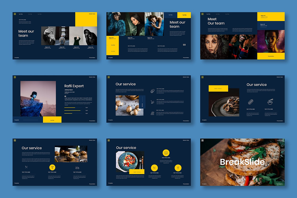 Rafli – Food Business PowerPoint, a Presentation Template by Dens Creative Studio (Photo 3 of 6)