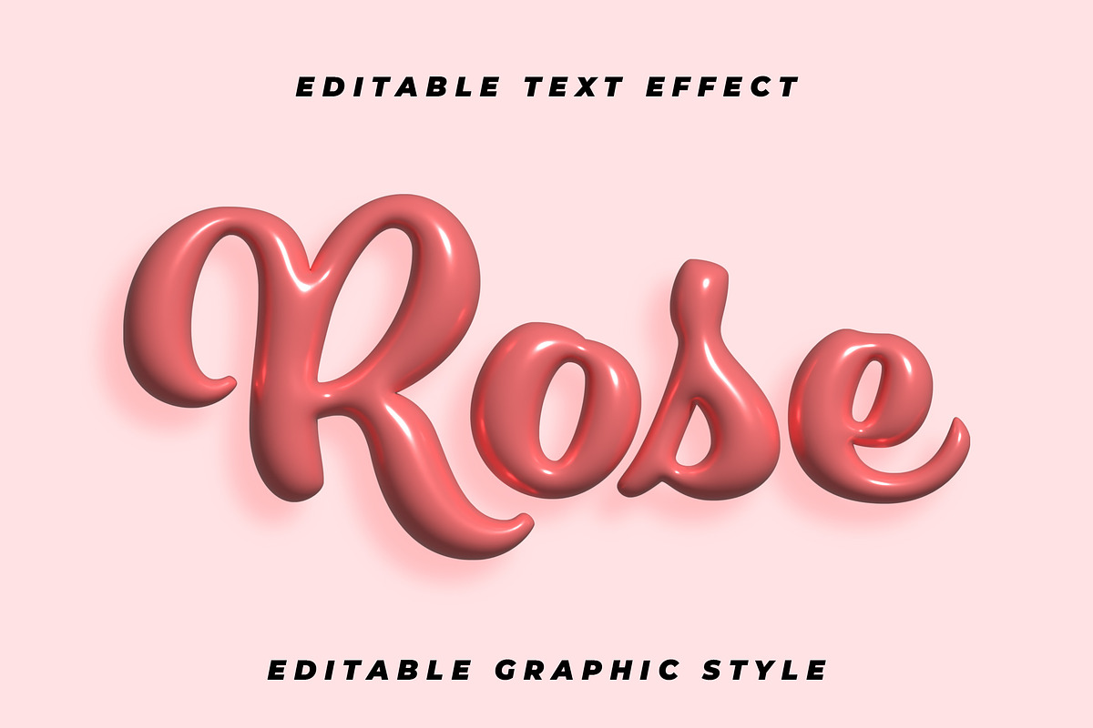 Glossy Balloon Script Text Effect