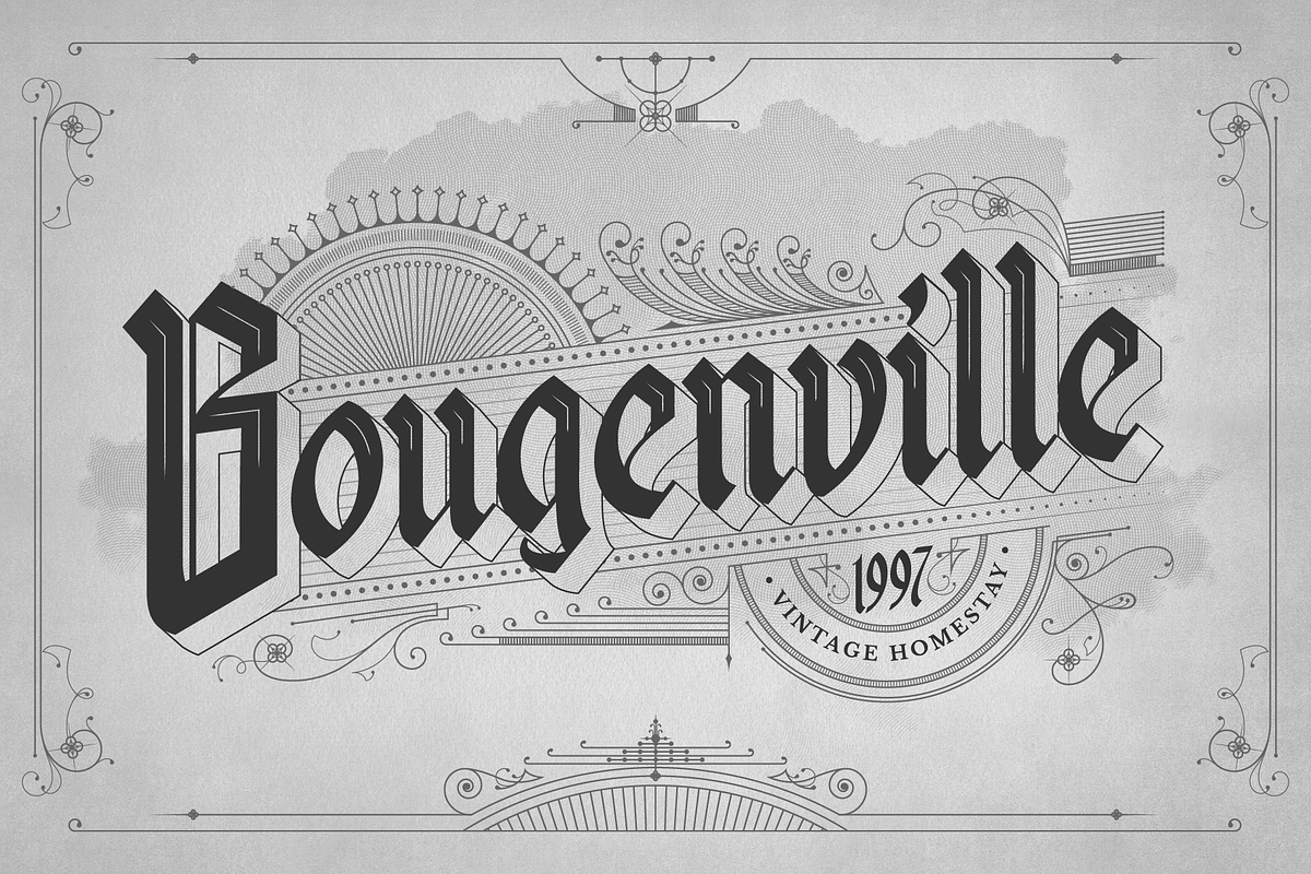 Aluvemskrew, a Blackletter Font by ilhamtaro (Photo 2 of 11)