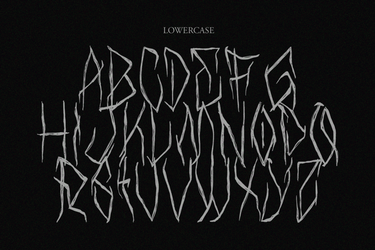 BLACK SINISTER — Horror Black Metal, a Handwritten Font by Enxyclo Studio (Photo 11 of 12)