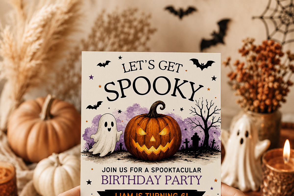 Halloween Birthday Invitation, an Invitation Template by Arslan (Photo 3 of 5)