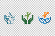 Human Growth Care Vector Logos, an Object Graphic by Artonix (Thumbnail 3 of 3)