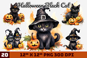 Halloween Black Cat, an Illustration by Gemstone (Thumbnail 1 of 12)
