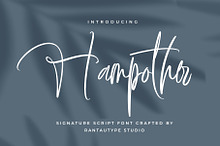 Hampother Signature Script Font