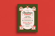 Retro Christmas Carol Event Flyer, a Flyer Template by Guuver (Thumbnail 1 of 3)