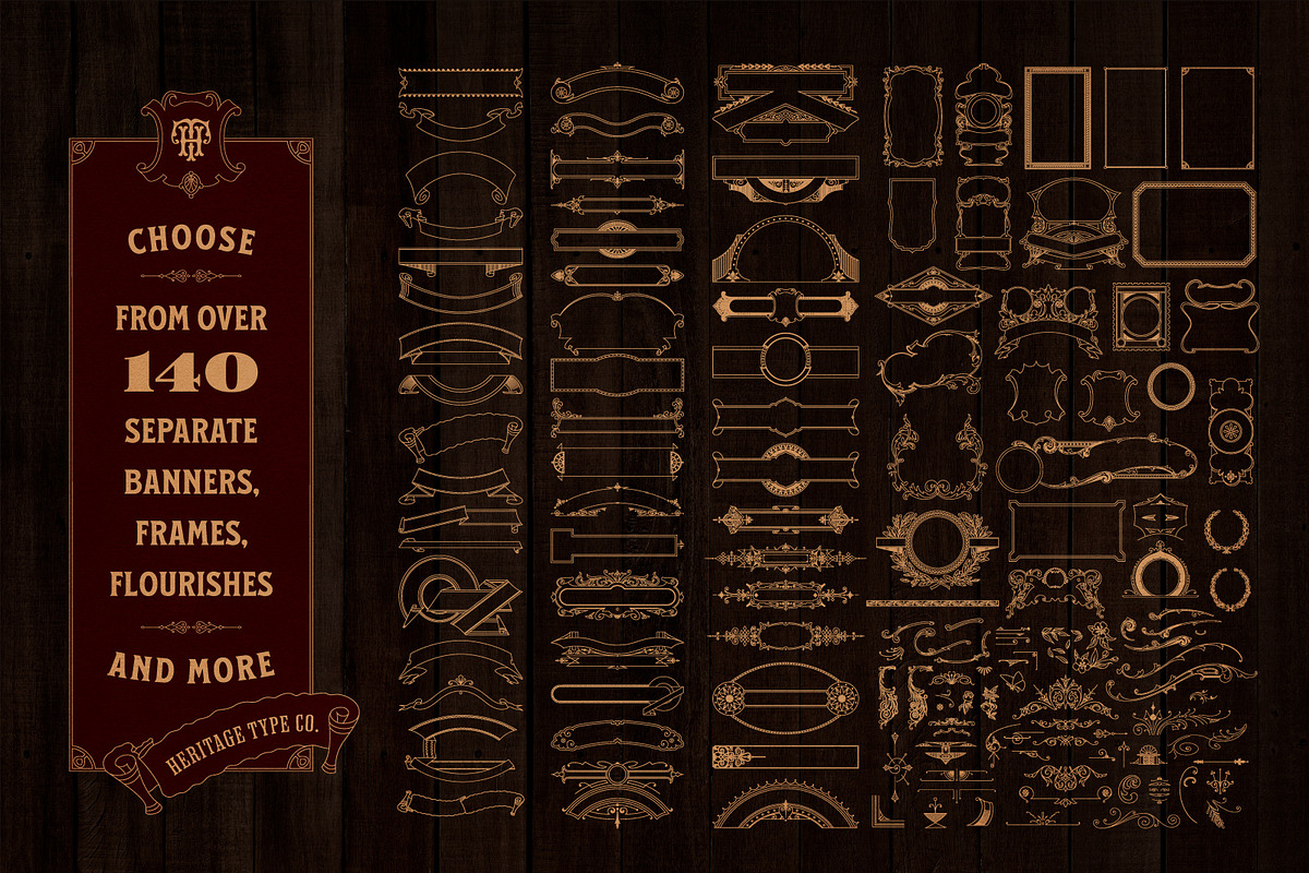 Nostalgic Font and Label Collection, a Graphic by Heritage Type Co. (Photo 14 of 14)