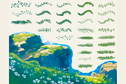 Ghibli Style Brushes for Procreate, a Brush Add-On by Disyukov (Thumbnail 4 of 8)
