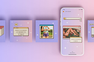 Retro Computer - Instagram Templates