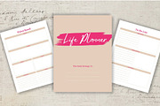 Printable Life Planner Template, a Stationery Template by Design House (Thumbnail 4 of 9)
