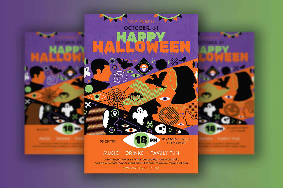 Halloween Art Poster, a Poster Template by barsrsind