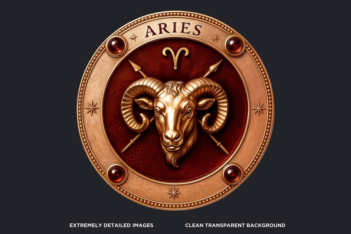 Renaissance Zodiac signs horoscope, a Decorative Illustration by ThatsDesignArt (Photo 3 of 10)